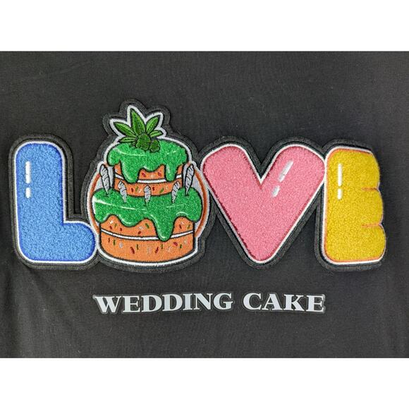 Wedding Cake black T-Shirt textured LOVE patch - Picture 4 of 6